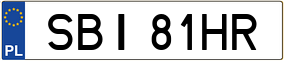 Trailer License Plate